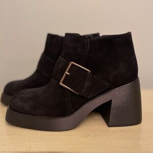 Vagabond Brooke Suede Buckle Bootie